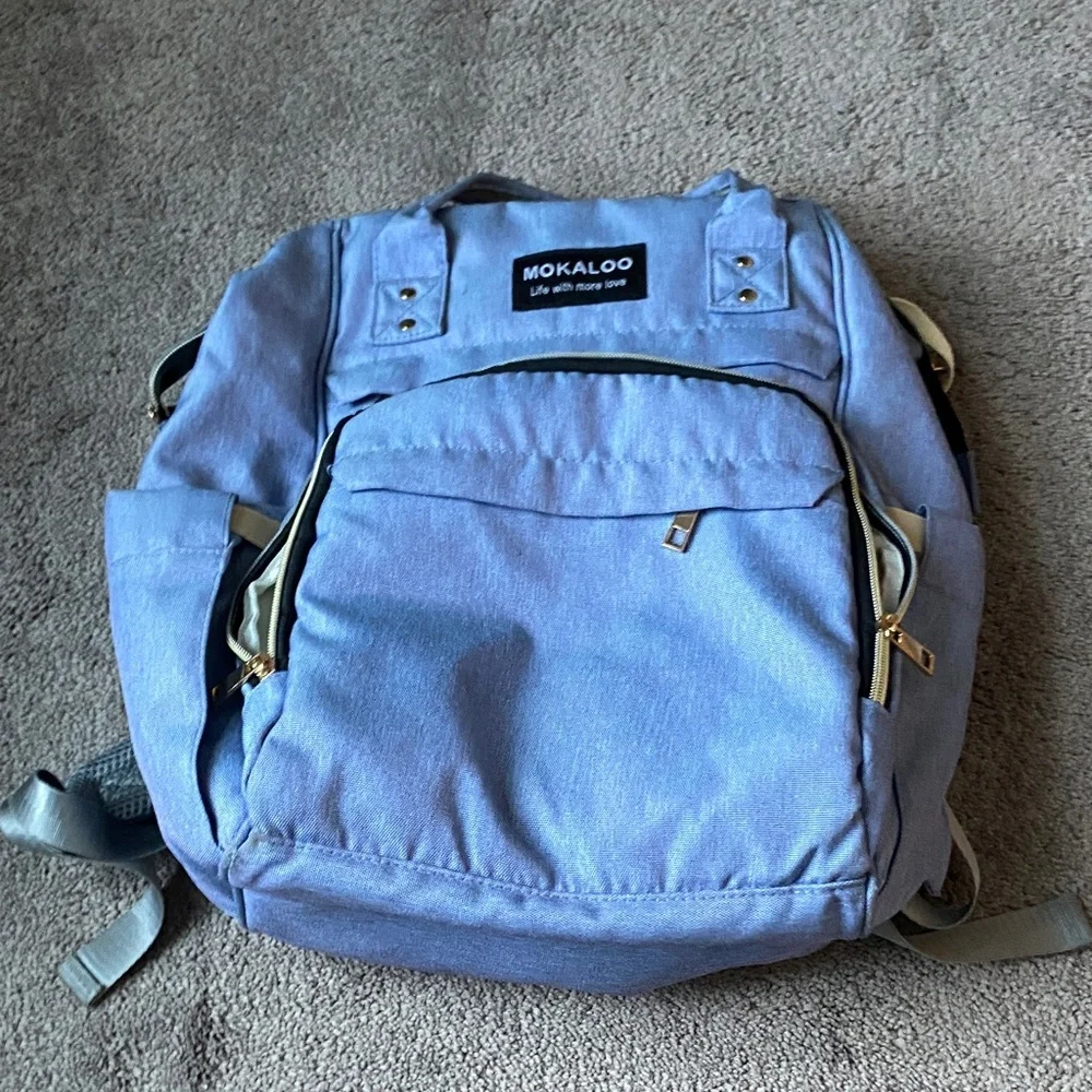 Mokaloo Blue Multifuctional Baby Diaper Travel Bag